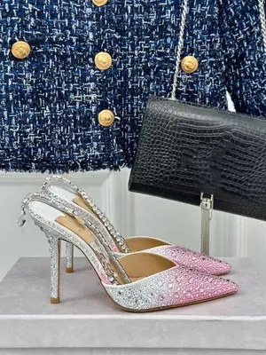 Luxury Shoes Women Designer High Heel Pumps Sandals Genuine Leather Summer Fashion Wedding Women Sexy Sandals