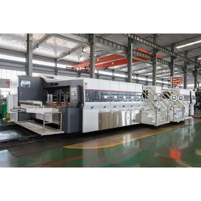 Corrugated Cardboard Full Absorption Printing Die Cutting with Varnishing Coating Drying Unit