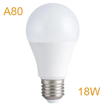 18W E27/B22 A80/A19 PBT+ Aluminum LED Bulb