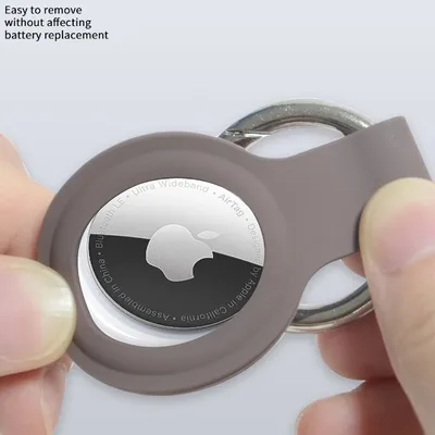 Anti-Lost Silicone Protective Cover for Apple Airtag Wireless Tracker Airtag Case Keychain Washable Skin Shell Airtag Dog Collar