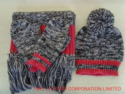 Winter Warm Set with Hat, Gloves and Scarf for Women and Child (KS-2114)