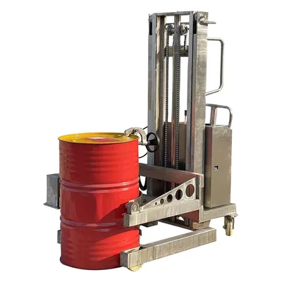 Oil Stacker 350kg Hydraulic Vertical Drum Lifter Automatic Drum Tilter for Lifter Drum