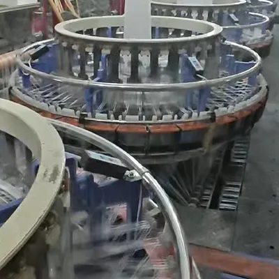 4-Shuttle Circular Loom for Making PP Woven Sack Bag