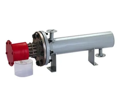 Horizontal Lubricating Oil Liquid Pipeline Circulation Process Inline Heater for Industrial