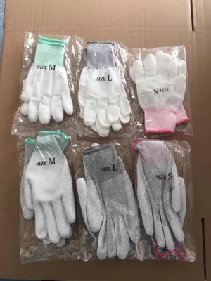 Manufacture Cotton Hand Gloves Inspection Etiquette Cotton Gloves