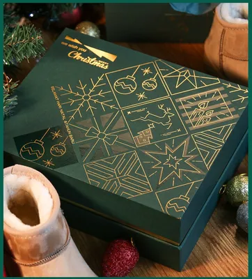Christmas Peace Through Hot Stamping Printing Gift Boxes Kraft Paper Box