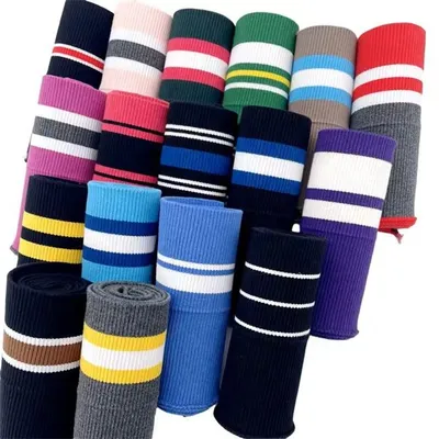 Cotton Spandex Stretch Knit Cuff Waistband and Rib Trimming