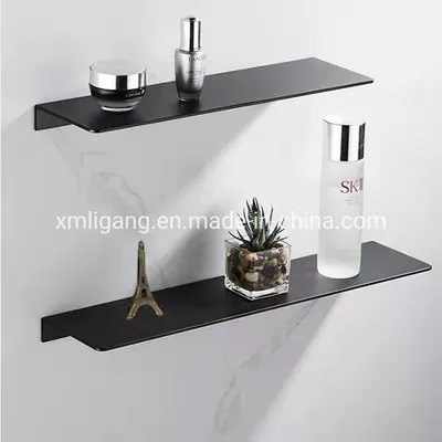 Wall Mounted Bathroom Corner Storage Stainless Steel Black Bathroom Shelf