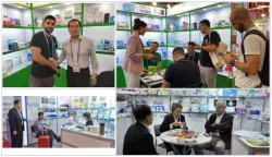 Meeting clients on the fair