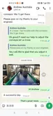 Customer praise