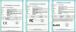 Certificates