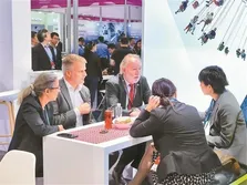 Meeting Clients on the fair