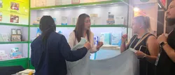 Meeting clients on the fair