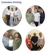 Customers visiting