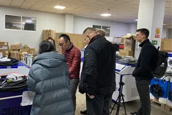 Customers visit the factory