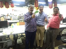 Customer visiting