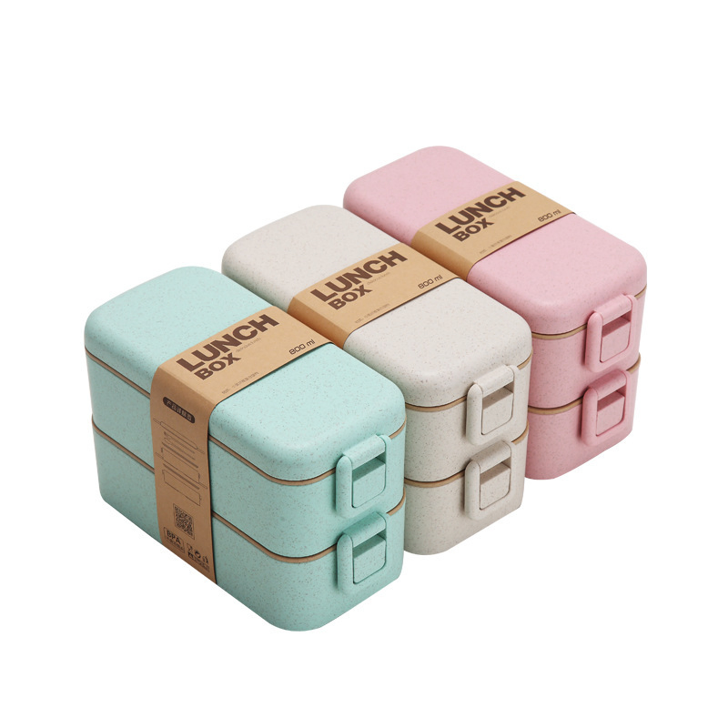 Eco Friendly Biodegradable Lunch Box, Wheat Straw Beautiful Portable Lunch Box