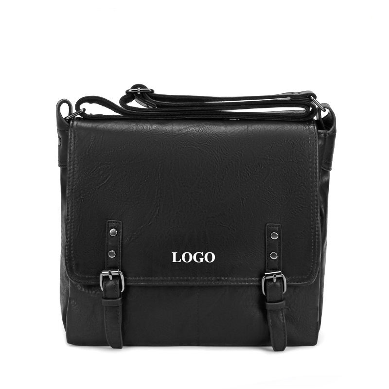 E2702 Logo Custom Crossbody Bag Leisure Retro Tote Bags Custom Print Solid Color Shoulder Bag for Men