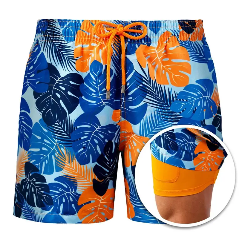 Manufacturer's Summer New Style Luxury Men's Breathable Beachwear Designer Swim Shorts with Front Logo1piece Male Beach Shorts