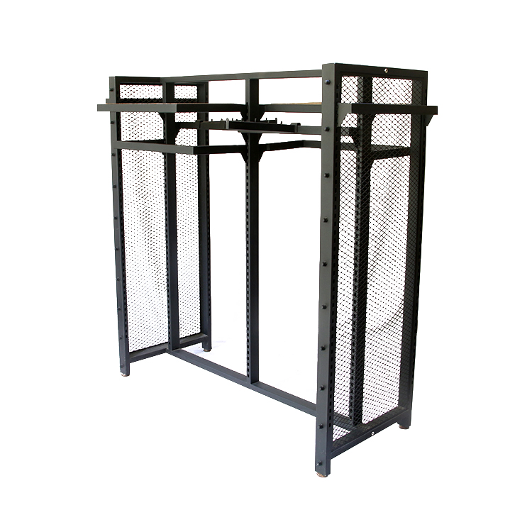Adjustable Wire Mesh Garment Display Racks Freestanding Fixtures for Apparel Brand Wholesalers