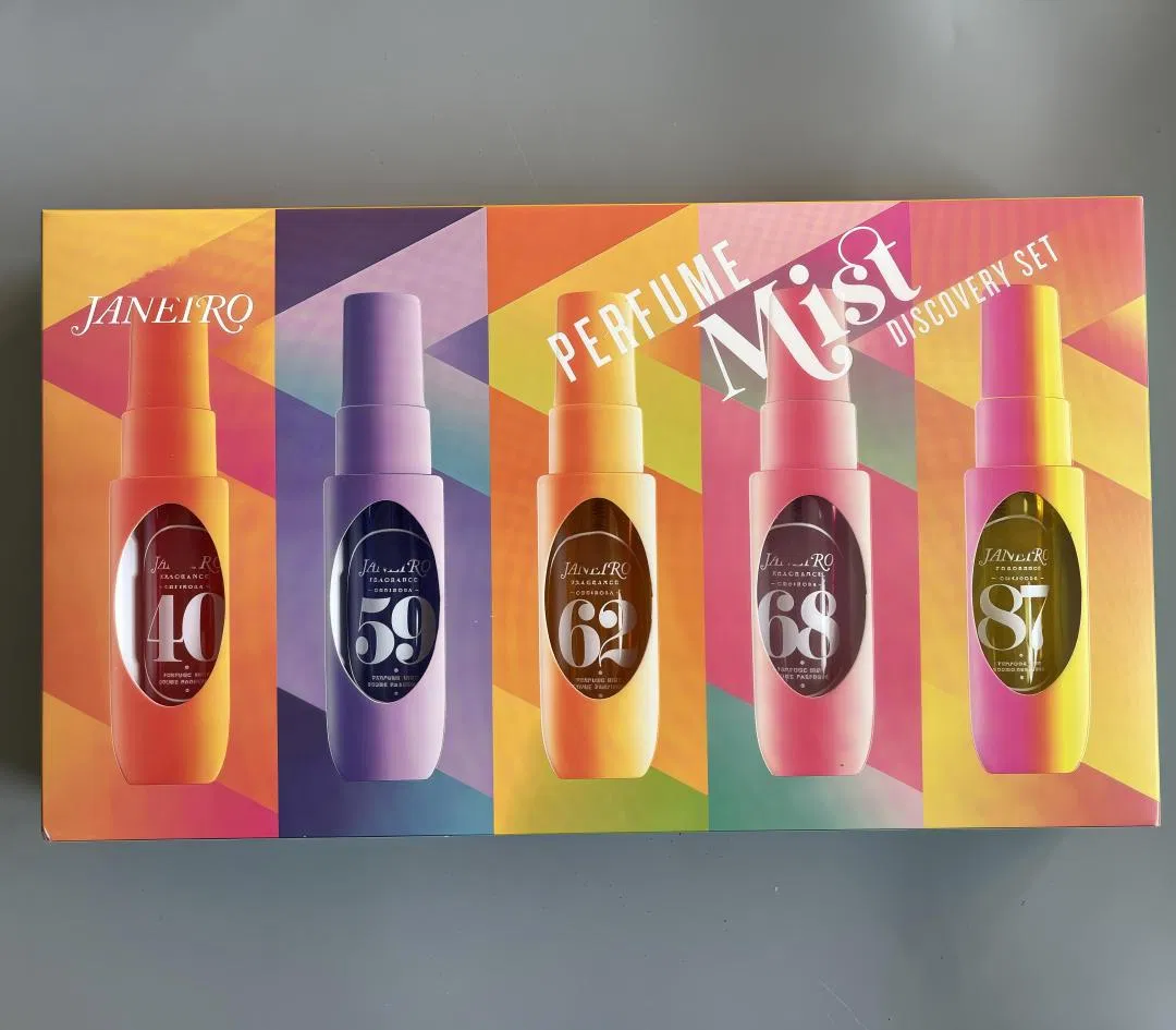 5 PCS Assorted Scent Body Hair Fragrance Mist Sampler Gift Kit Travel Size Perfume Spray Collection