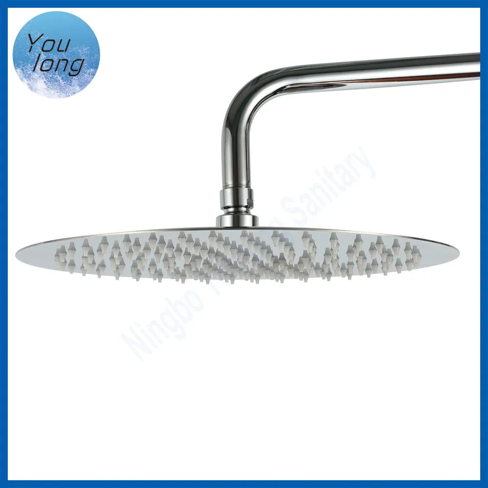 Sunflower Shape Round Overhead Shower Ss Rainfall Top Shower Head