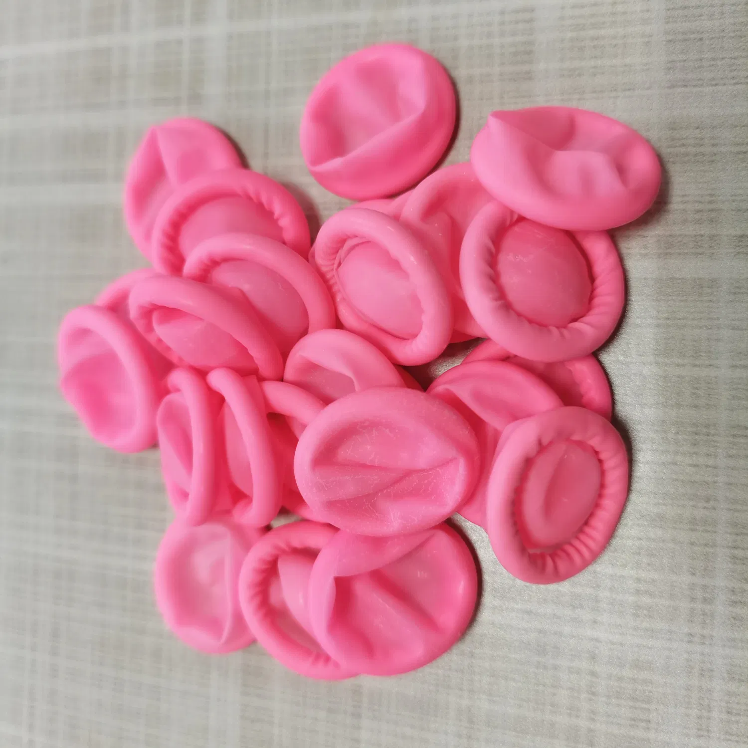 ESD Rubber Finger Cots Industrial Use Pink Latex Finger Stall Anti-Static