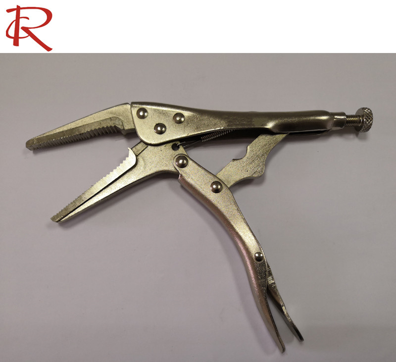 Durable Hand Tool Manual Long-Nose Straight Jaw Locking Pliers Clamp