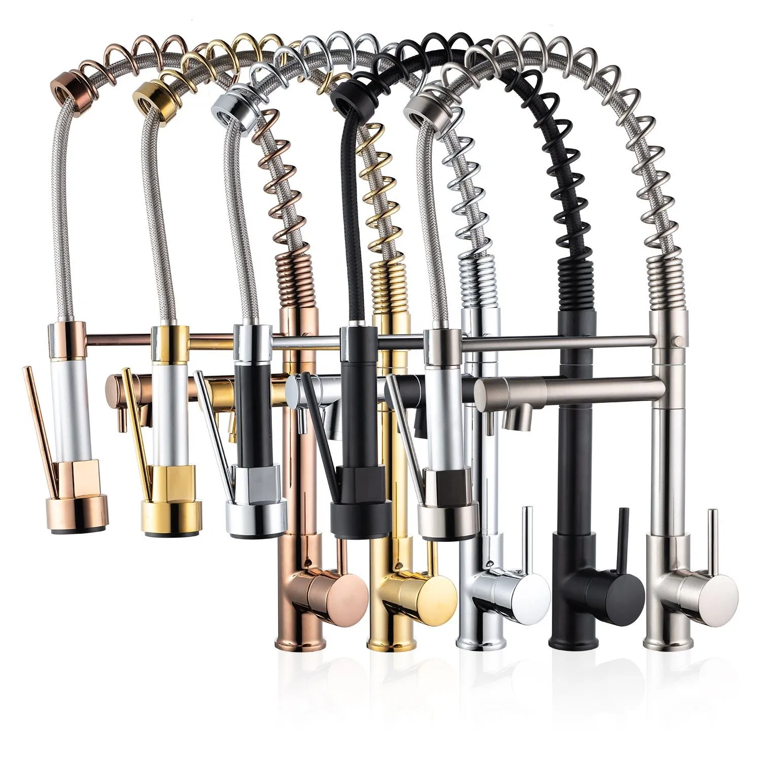 Brass Spring Torneira Monocomando Gourmet De Cozinha Goumert Pull Down out Tap Kitchen Sink Taps Black Faucet