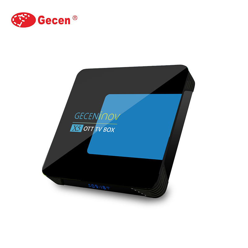 Gecen New X5 Android 10.0 Smart TV Box Rk3318 Quad Core 2.4G/5g WiFi Support 4K Wireless WiFi Media Player Set Top TV Box