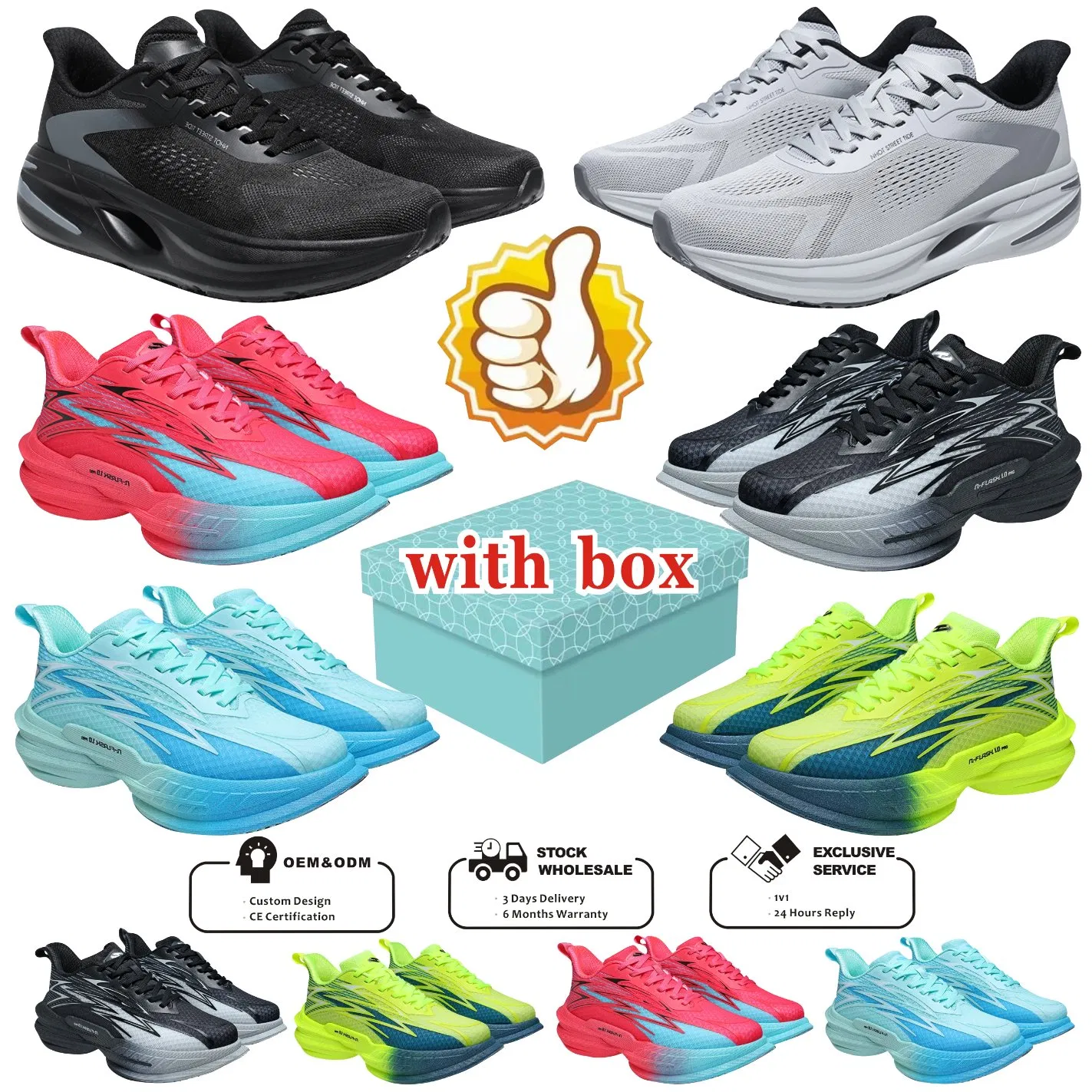 1: 1 Men's Sneaker Shoes B22 Sports Shoes for Man Men Breathable Flyknit Mesh Running Shoes, Thick Cushion Shock Absorption Athletic Trainers for Outdoor Joggin