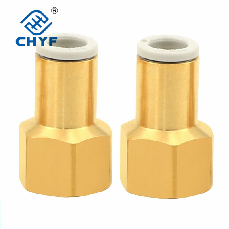 Airtac-Type Connector Pcf Female Threaded Straight Connector Kq2f/Kb2f6-01/02 8-01/02/03 Inner Wire Inner Tooth Connector