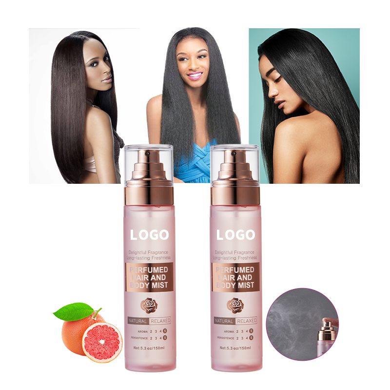 Factory Price Custom Private Label Hair Moistures Spray Fragrance Natural Relaxed 150ml Geranium Long-Lasting Freshness Hair Perfume Mist