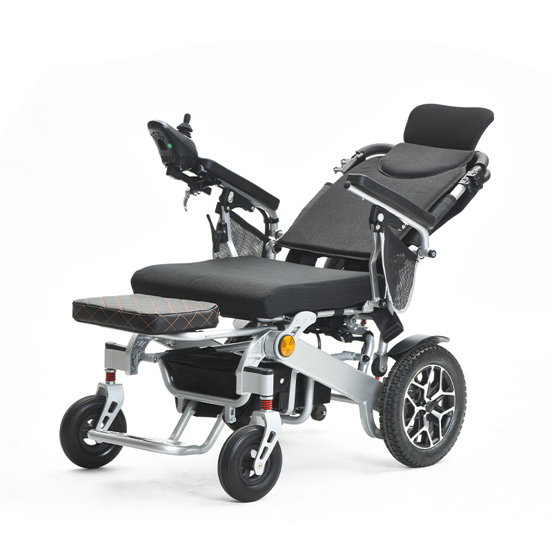 All Terrain Lightweight Motorized Wheelchair Foldable Cheap Electric Wheelchair for Adults