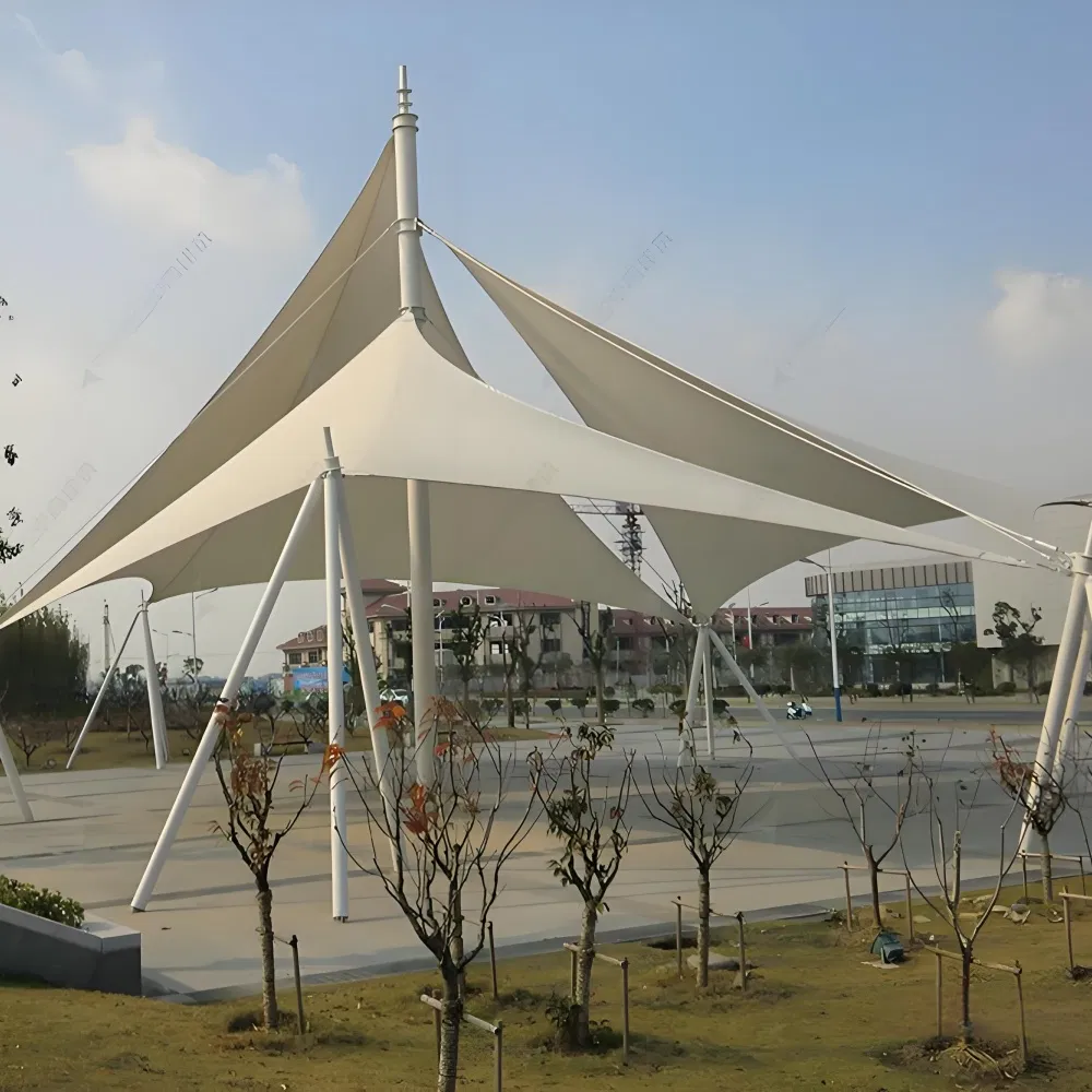 Bus Station Waiting Area Membrane Structure Landscape Shelter Public Transit