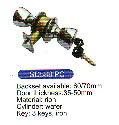 Knob Door Lock (Door Lock, Cylindrical Door Locks) (588-PC)