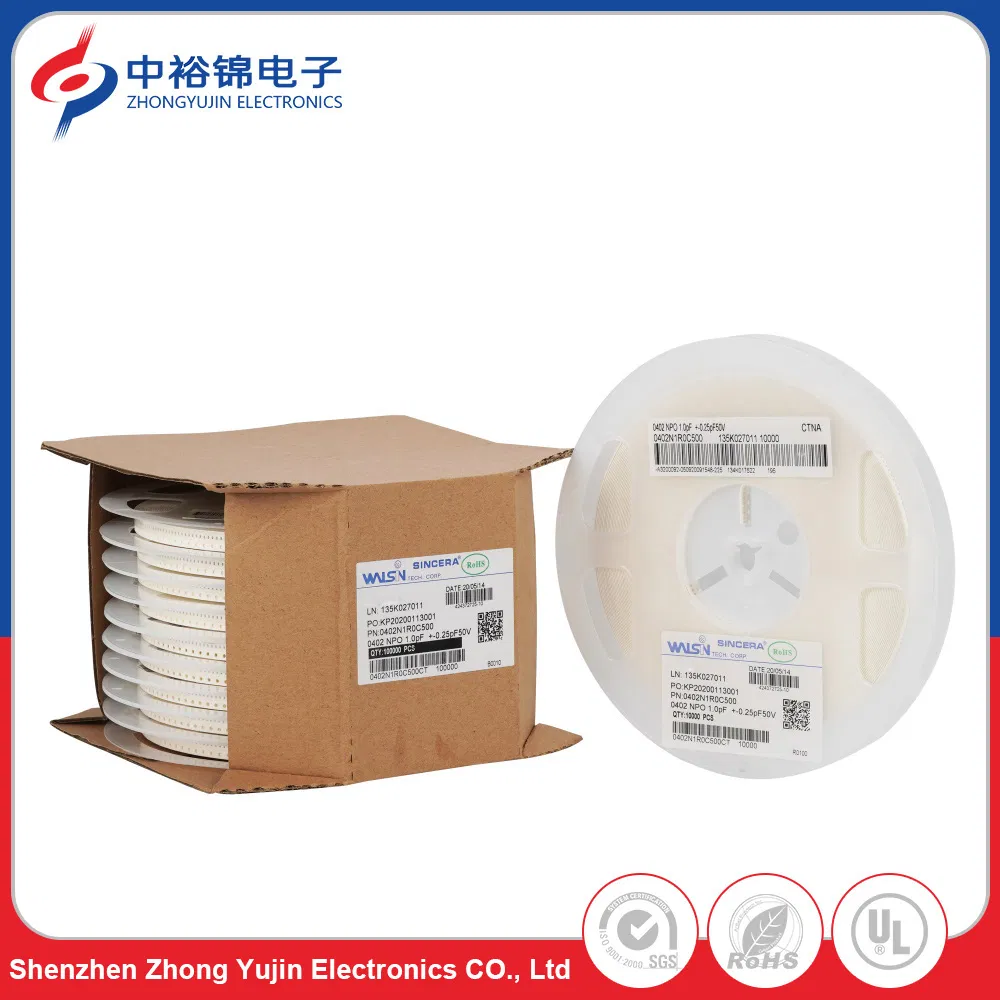Tablet Computer 0402 1.0PF 50V SMD Ceramic Chip Electrolytic Capacitor