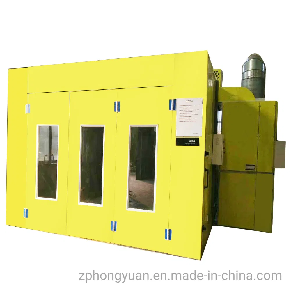 Hongyuan China Manufacturer Car Painting Oven with Italy Brand Riello Diesel Burner
