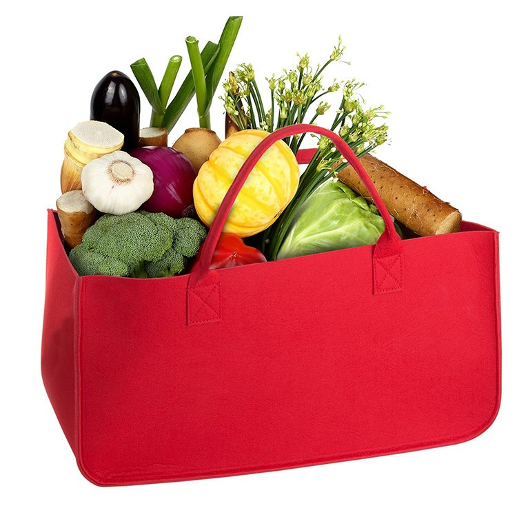 Wholesale Customized Packing Packaging Book Gift Toy Sundries Wood Vegetable Felt Shopping Bag