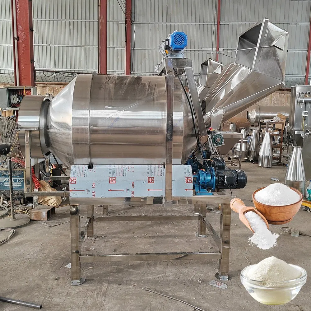 Factory Sale Rotary Mixer Equipment Stainless Steel Mixing Machine Durable Laundry Detergent Powder Drum Mixer Mixing Machine