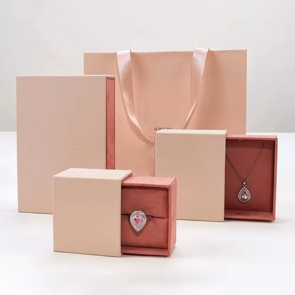 Custom Logo Printing Bridge Paper Drawer Slider Gift Jewellery Packaging Box Wholesale