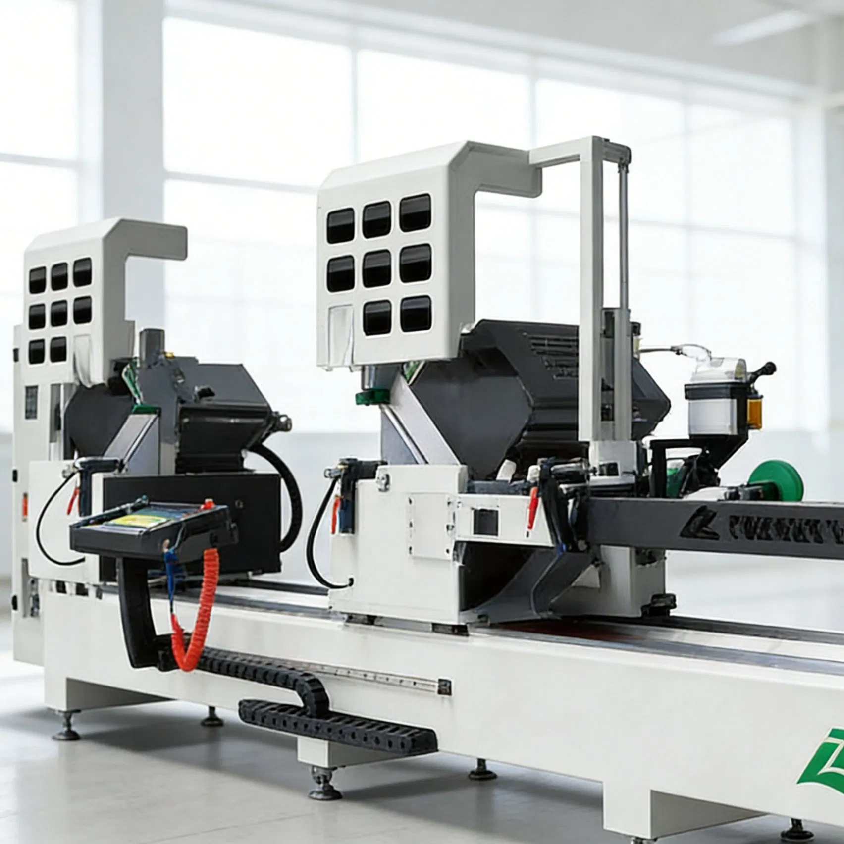 Window Door Machine CNC Double Head Cutting Saw for Aluminum Profile Manufacture
