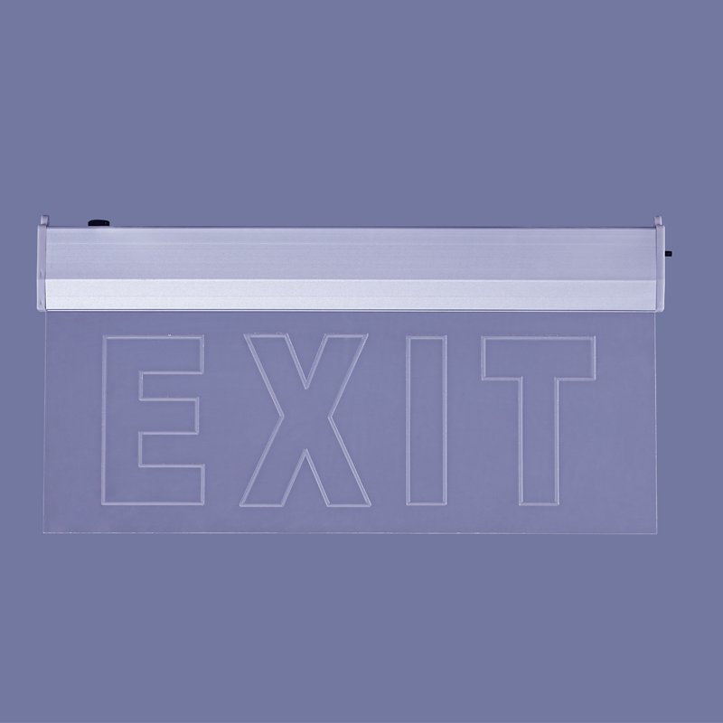 IP30 3W LED Wall-Mounted Dual Sided Exit Sign with Emergency Lighting