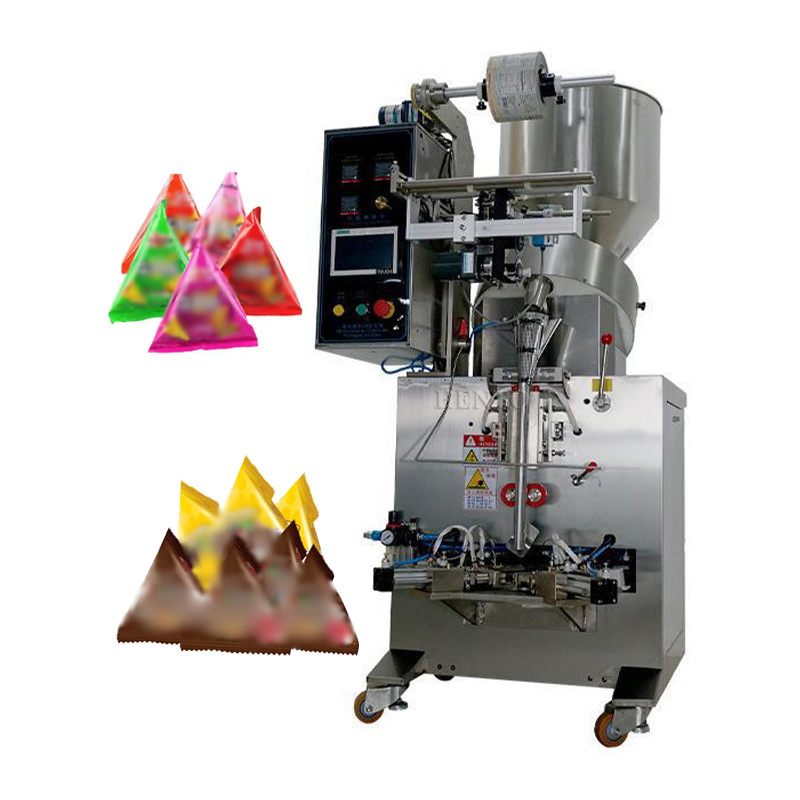 Triangular Bag Cashew Nut Packing Machine / Granule Packaging Machine