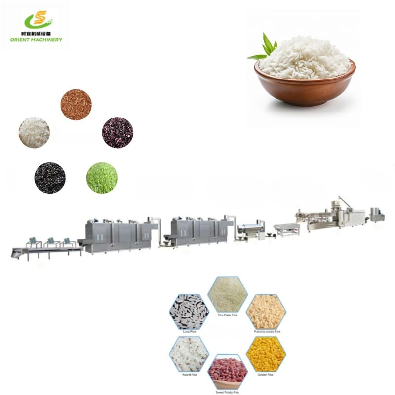 Artificial Puffed Rice Extruder Nutritional Rice Artificial Rice Making Machine