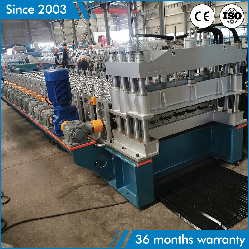 20+ Years Manufacturer Step Tile Metal Roll Forming Machine