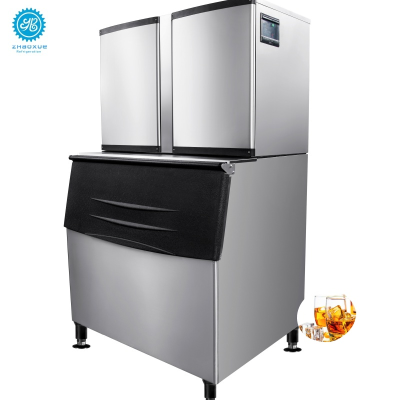 Compact Cafe Ice Cube Machine for Cafe Ice Maker Supply with Air Cooled Configuration