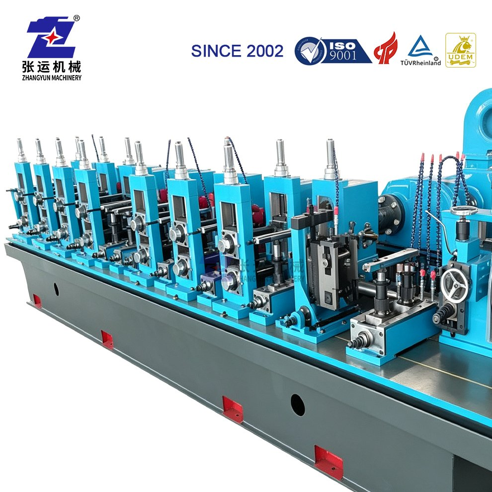 Automated Steel Pipe Welding Line for Industrial Applications