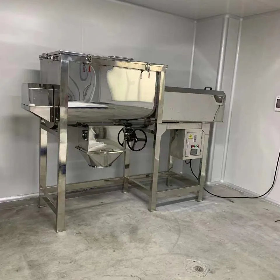 Stainless Steel Industrial Dry Small Albumen Food Powder Helical Ribbon Mixer Blender Agitator Machine Price