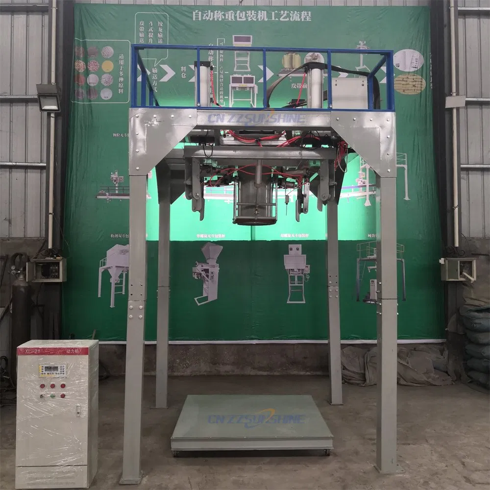 Factory Sale Organic Fertilizer Automatic Weighing Machine Small Bag Into Big Bag Packing Machine Big Bag Filling Packing Weighing Machine